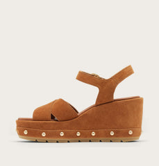 Sunpeak™ Wedge Ankle Strap RVT Women's Sandal - Iced Tea, Gum 16