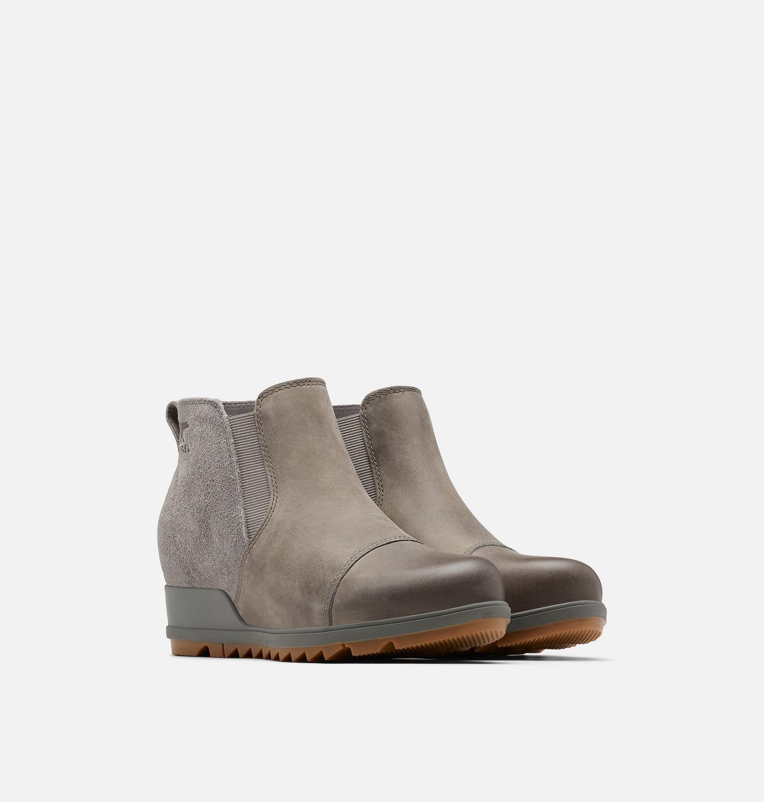 Women's Evie™ Pull-On Suede Bootie - Quarry, Gum 2