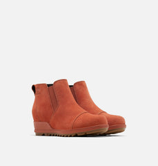 Women's Evie™ Pull-On Suede Bootie - Warp Red, Gum 10