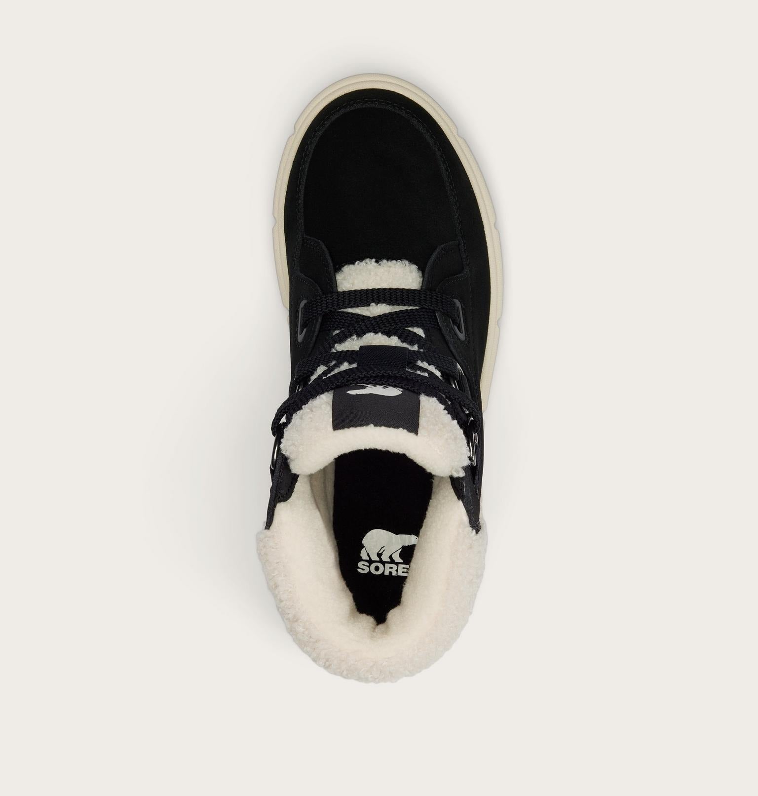 SOREL EXPLORER™ III NW Lace Women's Waterproof Boot - Black, Sea Salt