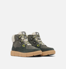 SOREL EXPLORER™ III NW Lace Women's Waterproof Boot - Quarry, Sea Salt