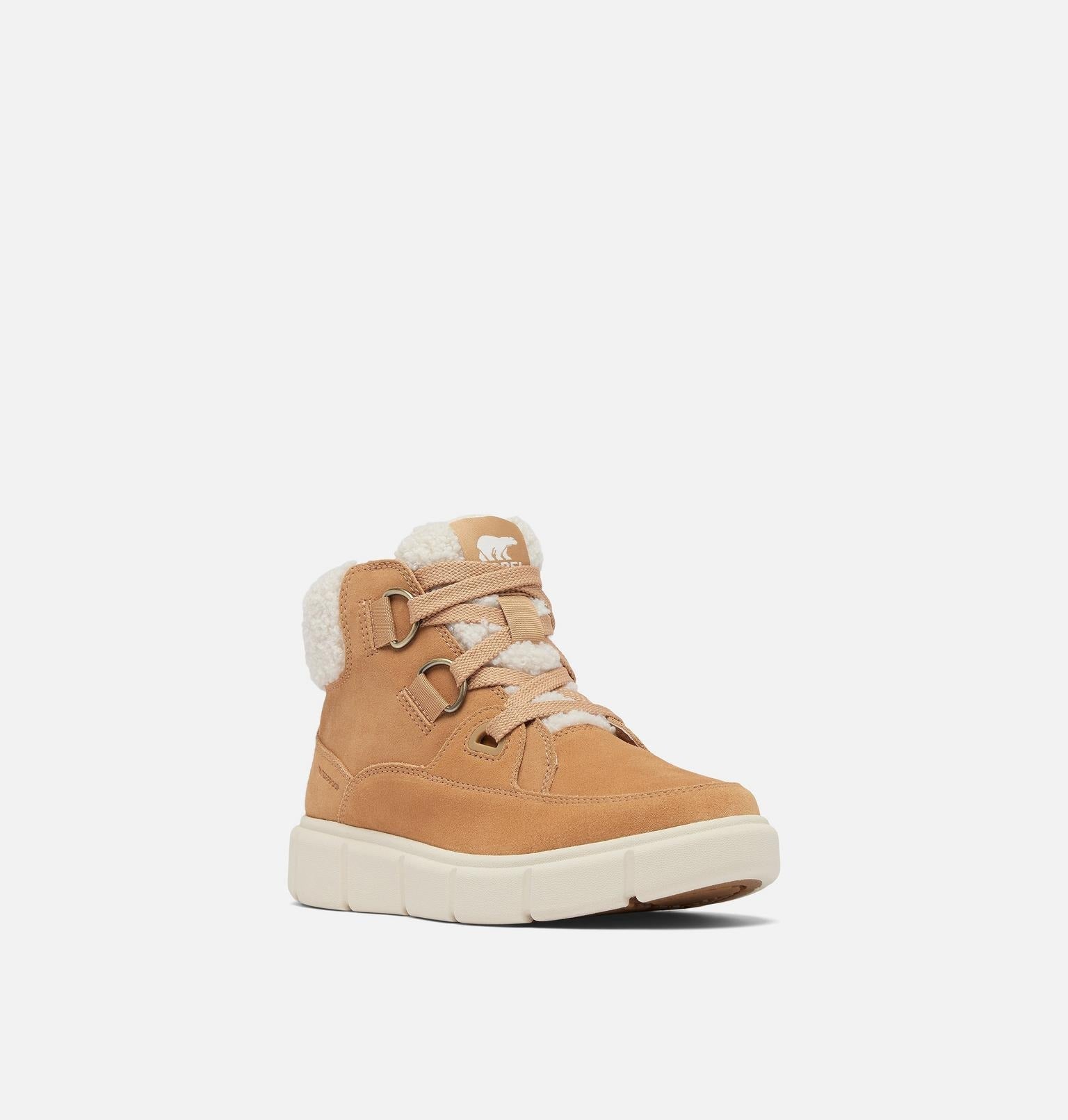 SOREL EXPLORER™ III NW Lace Women's Waterproof Boot - Tawny Buff, Sea Salt