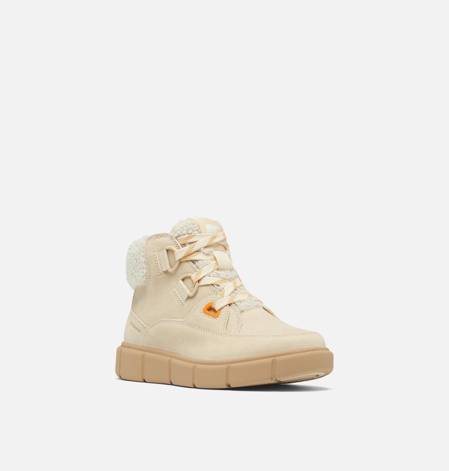 SOREL EXPLORER™ III NW Lace Women's Waterproof Boot - Honey White, Sea Salt