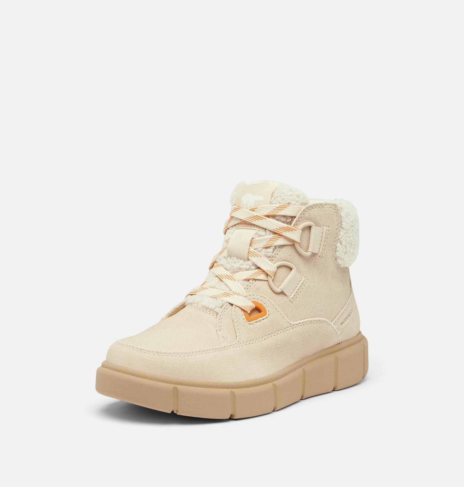 SOREL EXPLORER™ III NW Lace Women's Waterproof Boot - Honey White, Sea Salt