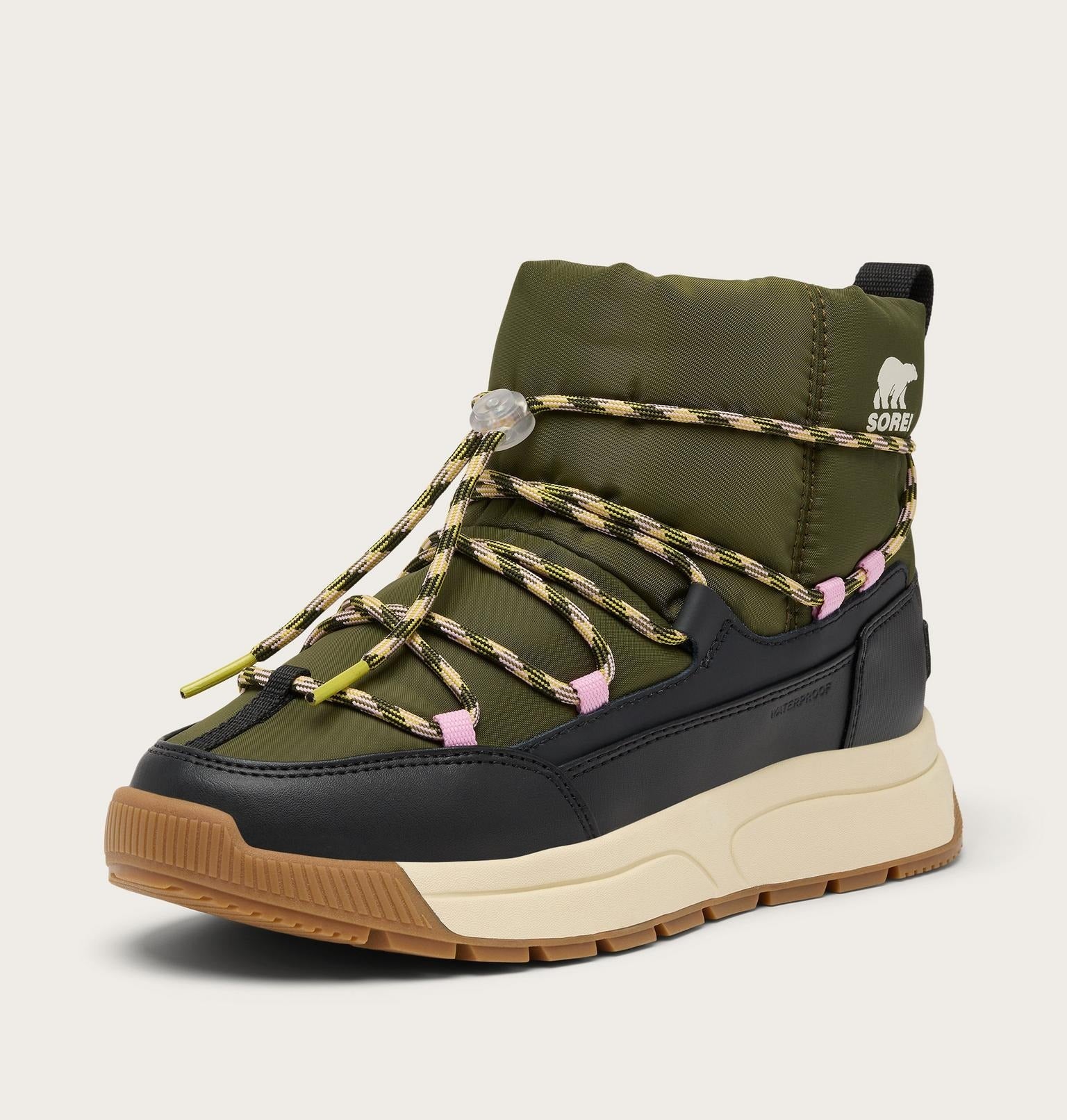 WHITNEY™ III Women's Waterproof Slip-On Boot - Utility Green, Black