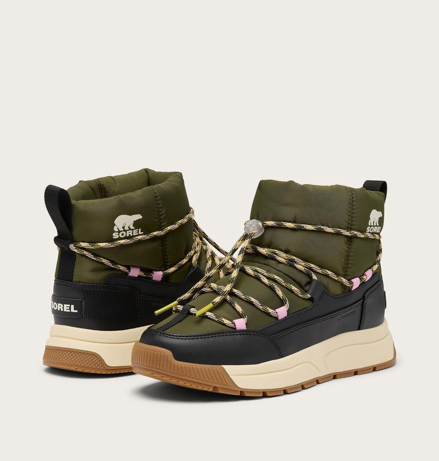 WHITNEY™ III Women's Waterproof Slip-On Boot - Utility Green, Black