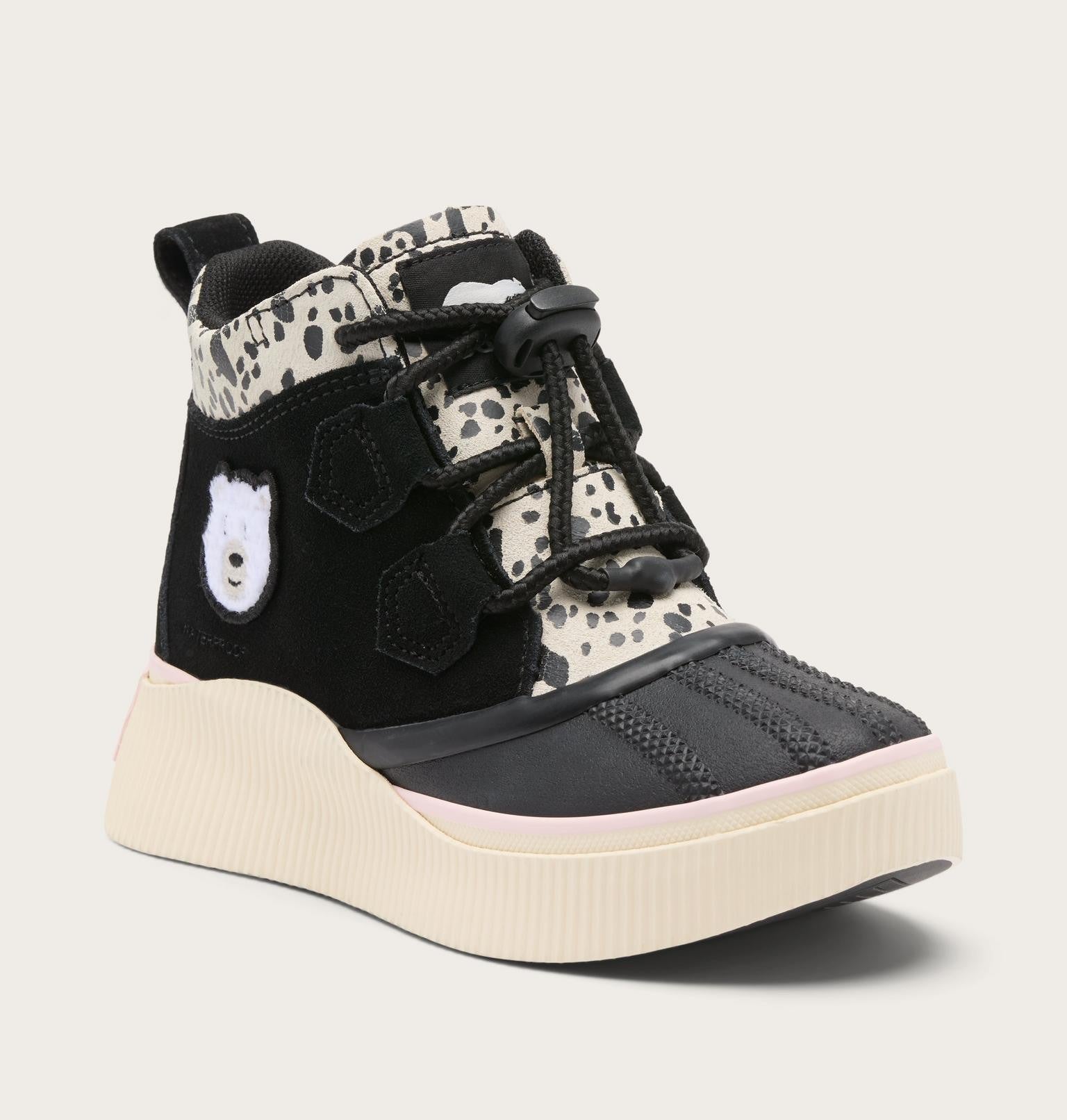 Little Kids Out N About™ IV Classic Waterproof Boot - Black, Pink Salt