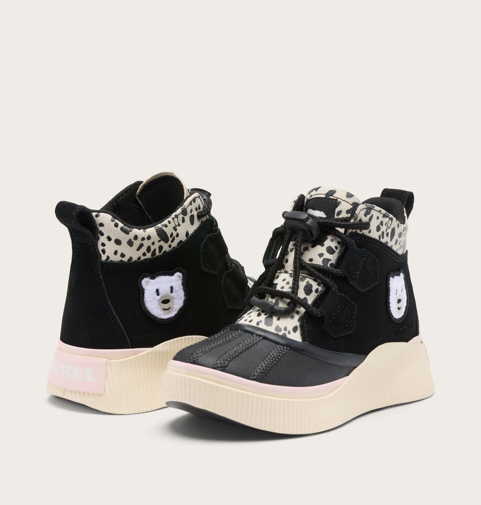 Little Kids Out N About™ IV Classic Waterproof Boot - Black, Pink Salt