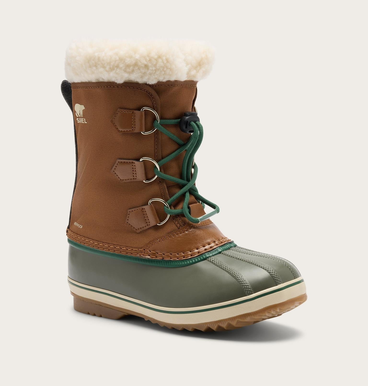 Little Kids Yoot PAC™ Nylon Winterboot - Velvet Tan, Stone Green