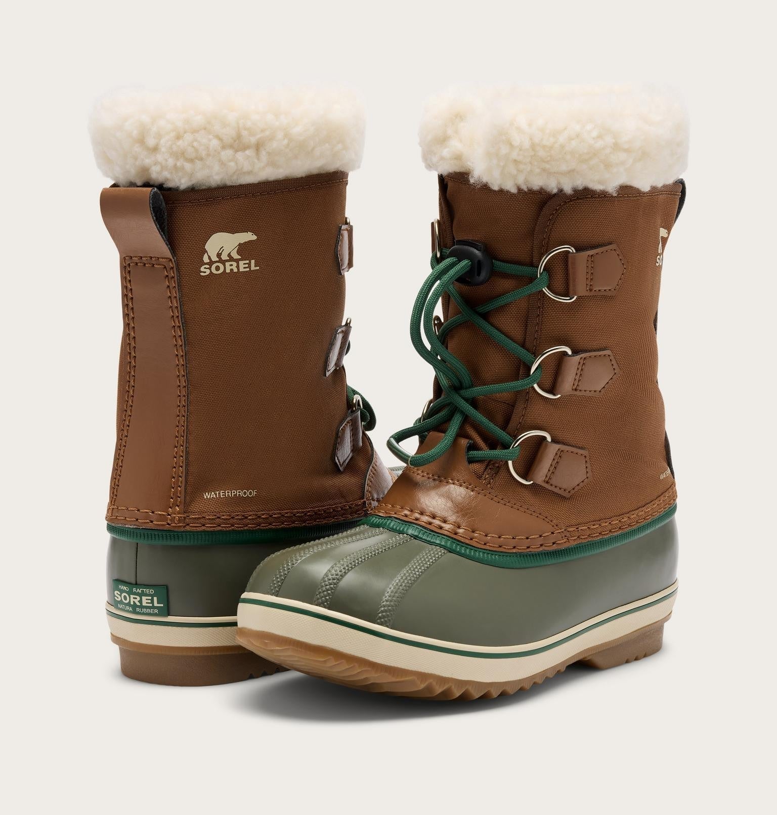 Little Kids Yoot PAC™ Nylon Winterboot - Velvet Tan, Stone Green