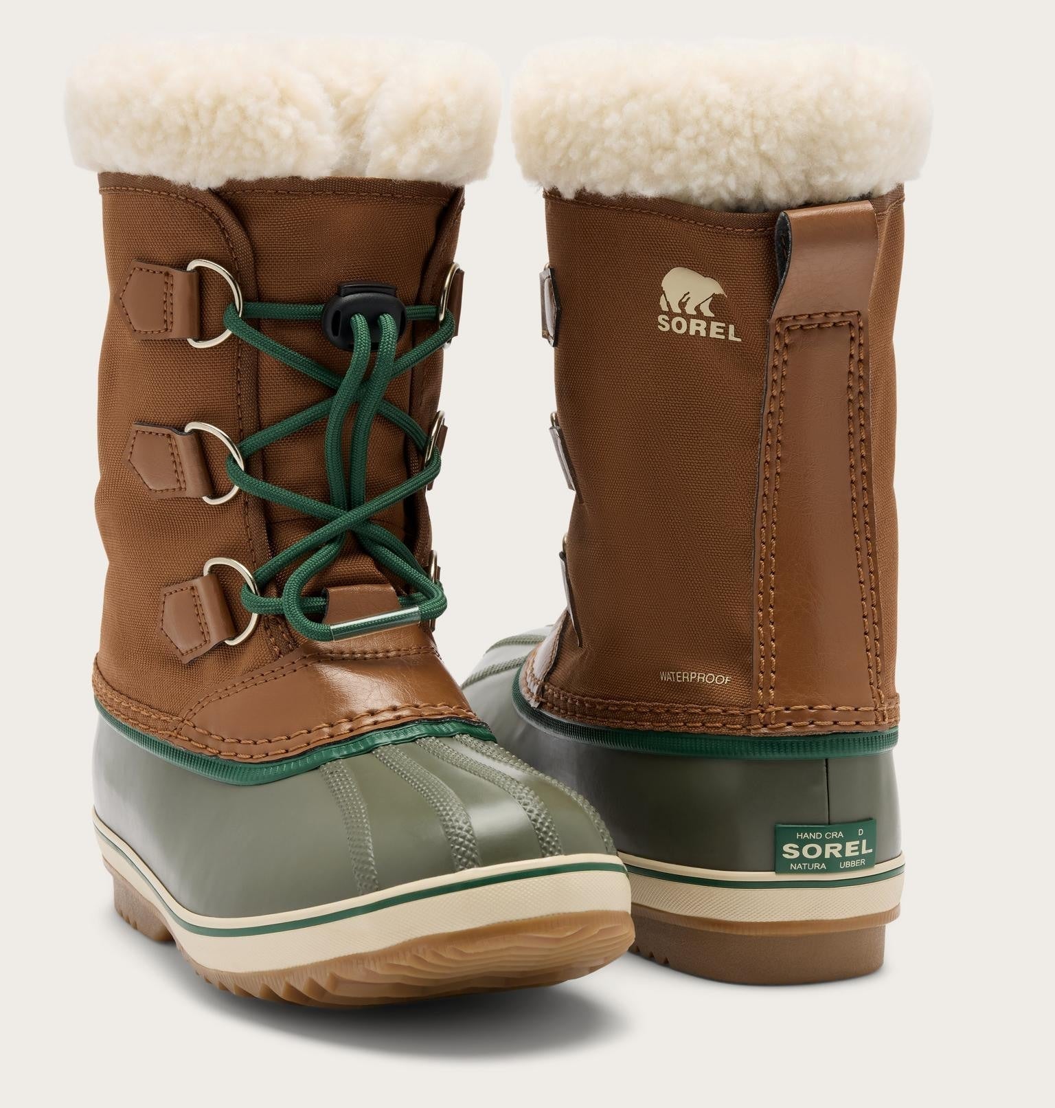 Little Kids Yoot PAC™ Nylon Winterboot - Velvet Tan, Stone Green
