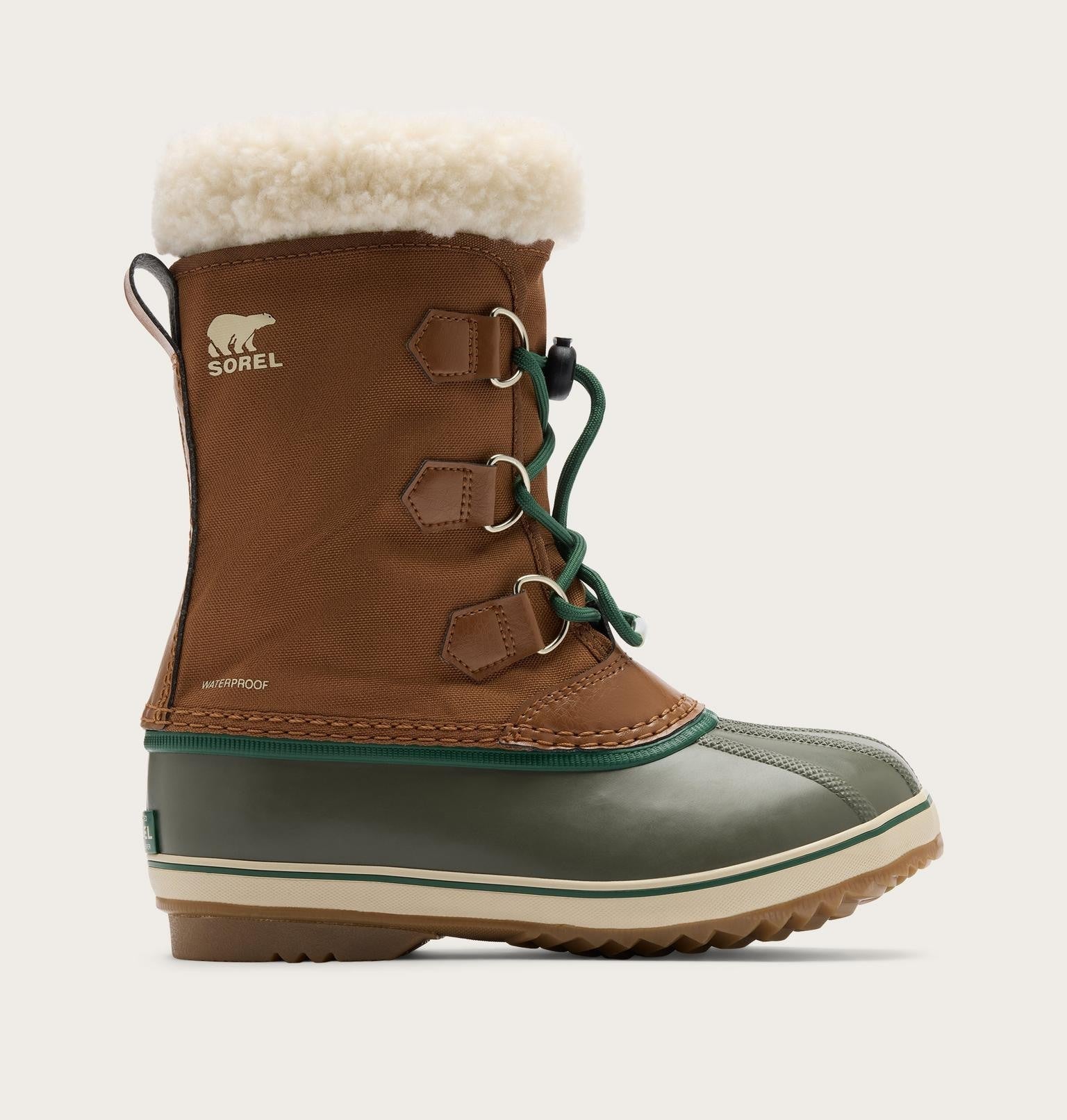 Little Kids Yoot PAC™ Nylon Winterboot - Velvet Tan, Stone Green