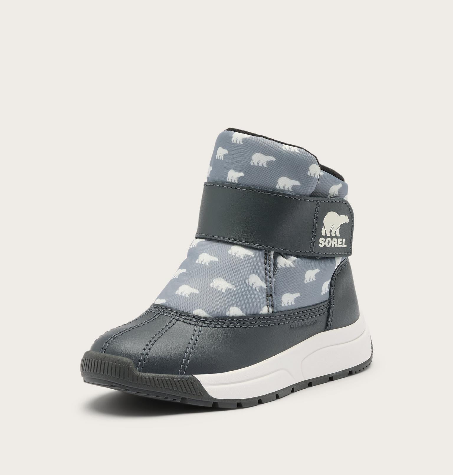 Toddler Whitney™ III Strap Mid Waterproof Boot - Chrome Grey, Grill