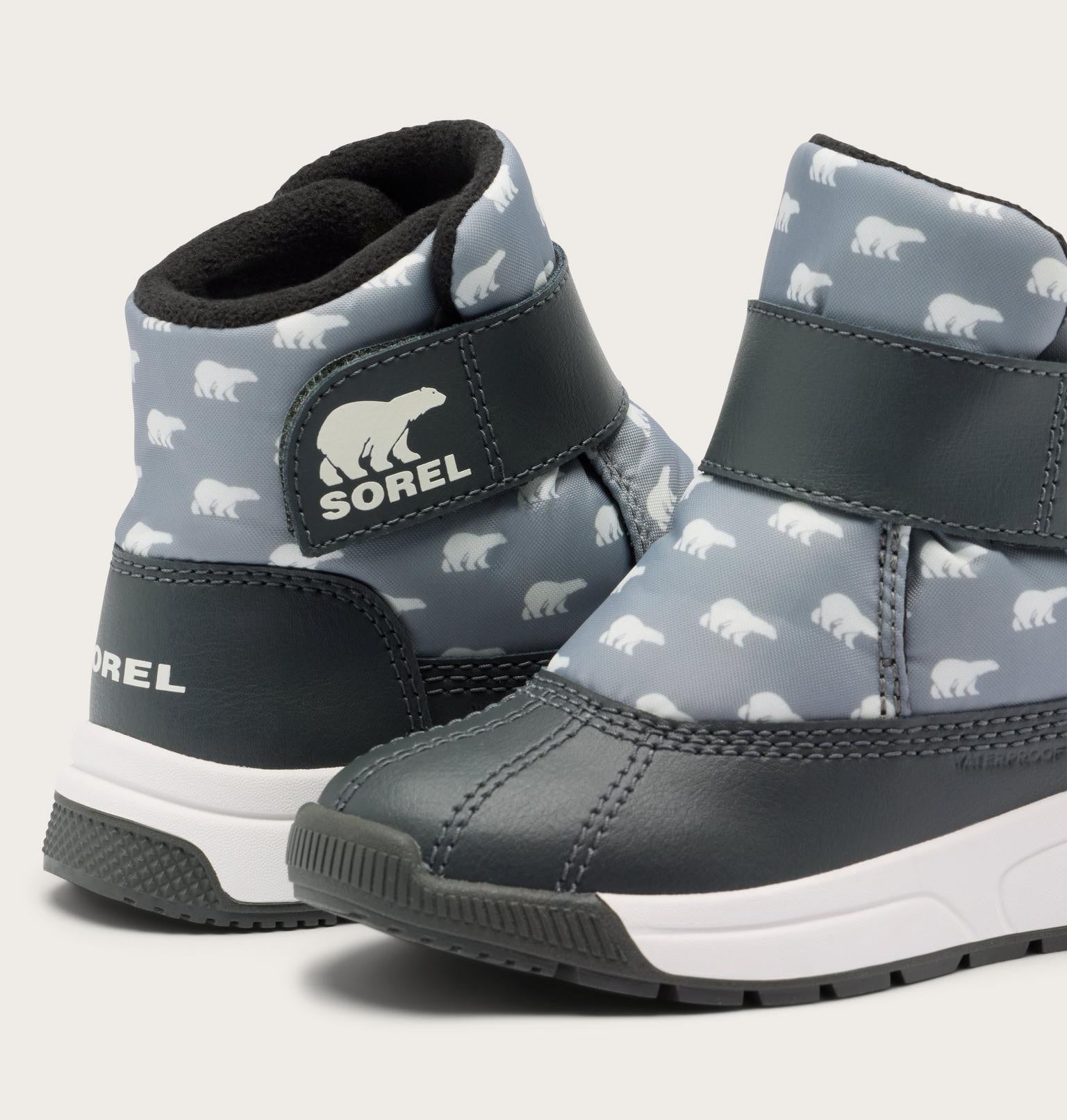 Toddler Whitney™ III Strap Mid Waterproof Boot - Chrome Grey, Grill